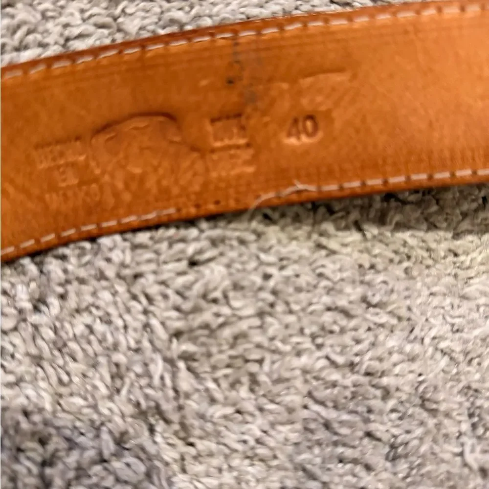 Brown Leather Horse Motif Belt